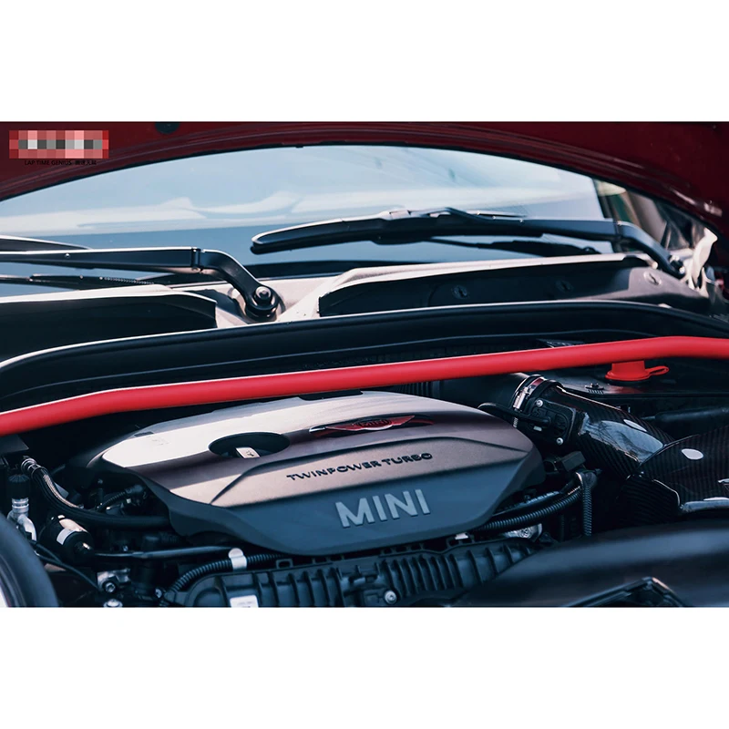 

Brand New Aluminium Alloy Material Red Color Anti-tilt Tower Bar For Mini Cooper F55 F56 F57 (1 pcs/set)