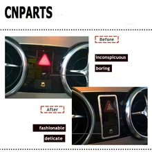 CNPARTS для Mercedes GLK200 GLK260 GLK300 Benz AMG GLK, автомобильный Стайлинг, центральная консоль, теплый светильник, кнопка, рамка, аксессуары