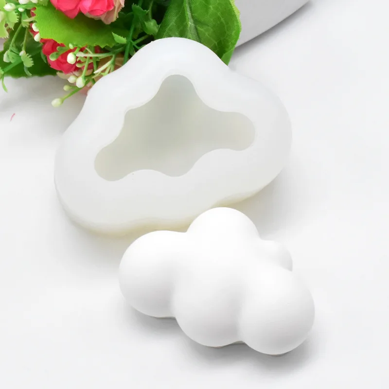 

3D Cloud Silicone Cake Mold DIY Baking Moulds Bakeware Trays Tool Topper Cooking Supplies for Chocolate Fondant Candy Ice Cube