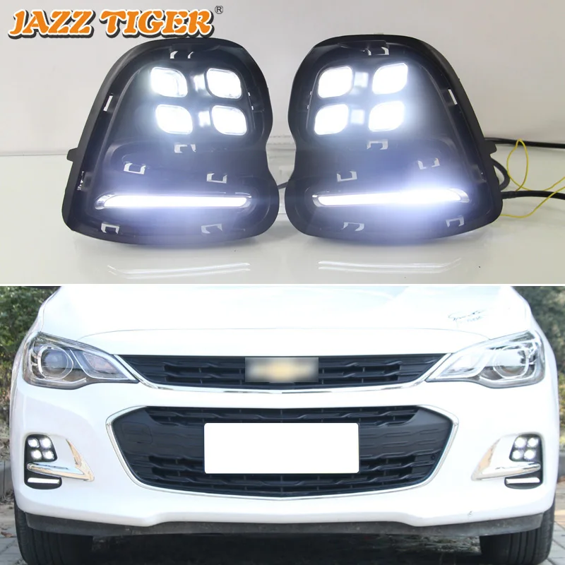 

For Chevrolet 2016 2017 2018 No-error Daytime Running Light LED DRL Fog Lamp Driving Lamp Car Styling