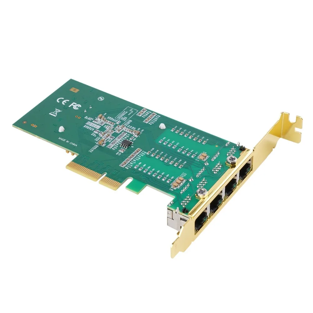 ORICO 4 порта сетевая карта Gigabit Ethernet PCI Express 1000 м PCIE RJ45 INTEL I350 чип Lan адаптер для ПК