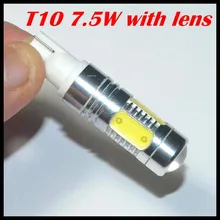10 шт./лот 168 лампы t10 7,5 w higt мощность W5W 7,5 W светодиодный задний фонарь светодиодный W5W 168 клин инструменты для дверцы боковая лампа