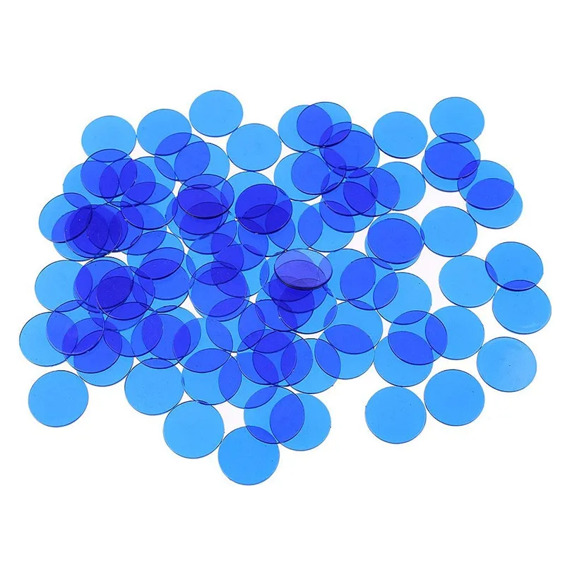 100pcs Transparent Plastic Counters Montessori Educational Toys For Children Juguete Montessori Kids Learning Toy ML0764H