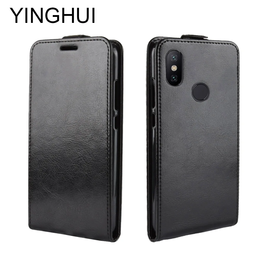 

YINGHUI Full Protection Phone Case For Xiaomi Mi 6X A2 Luxury Leather Flip Case For Xiaomi Mi 6X a2 Wallet Cover Fundas