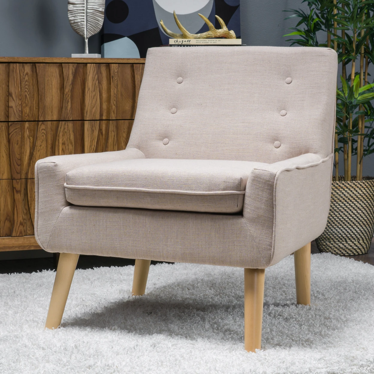 Brockston Mid Century Modern Accent Chair (3)