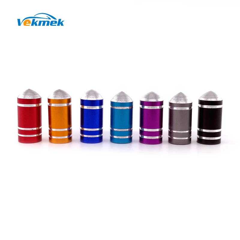 

4pcs Aluminum Bullet Tire Valve Caps for Car Bike Motorcycle Alloy Valve Stem Caps Car-styling Parts Accessories Free Shipping