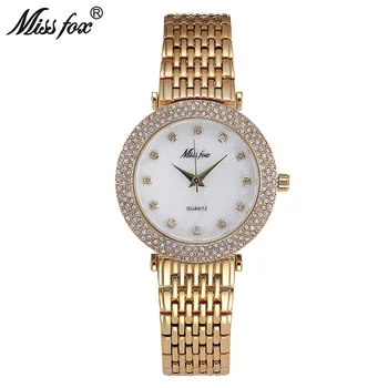 

Miss Fox Shockproof Waterproof Watch Fashion Brand Imported-China Erkek Saat Diamond Carnaval Stainless Steel Bu Bayan Kol Saati