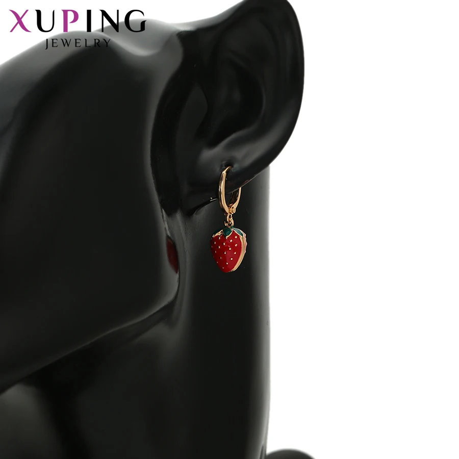 Fruit Design Earrings Xuping Jewelry Fashion Fruit Серьги Design Elegant Fashion Huggies Earring Charm Lovely Style Women Girl A00889023