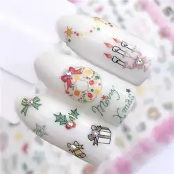 WUF 2019 новые стили наклейки для дизайна ногтей Рождество/цветок/Животные переводные наклейки для дизайна ногтей s 3D