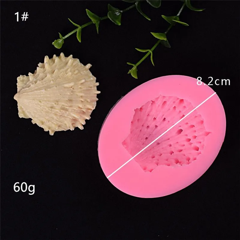 Океанский мир 3D помадка форма оболочки силиконовые украшения торта инструменты шоколадное печенье торт Декор - Цвет: 1