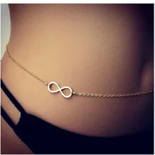 Европейская и американская Пляжная мода lucky 8th Сексуальная цепочка на талию для девочек Подарки Оптом LST011