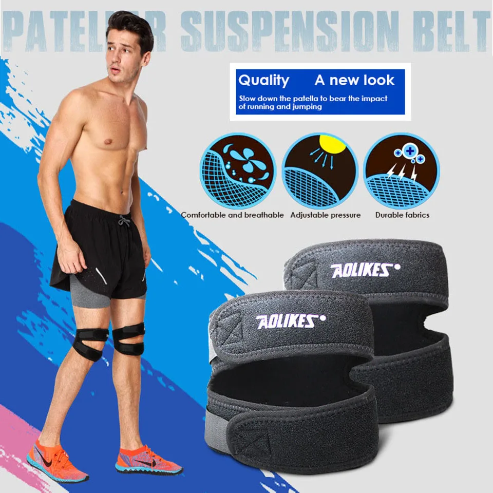 Buy AOLIKES 1PCS Elastic Patella Support Kneepad
