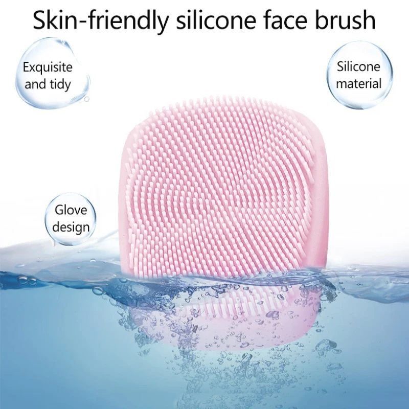 1pc Soft Glove Silicone Face Cleaner Wash Brush Scrubber Board for Cosmetic Make Up Cleaning Tools Face Cleansing Brushes