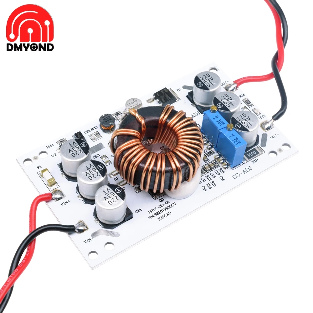

DC-DC 600W Aluminum Plate Boost Converter Adjustable 10A Step Up Constant Current Power Supply Module Led Driver For Arduino