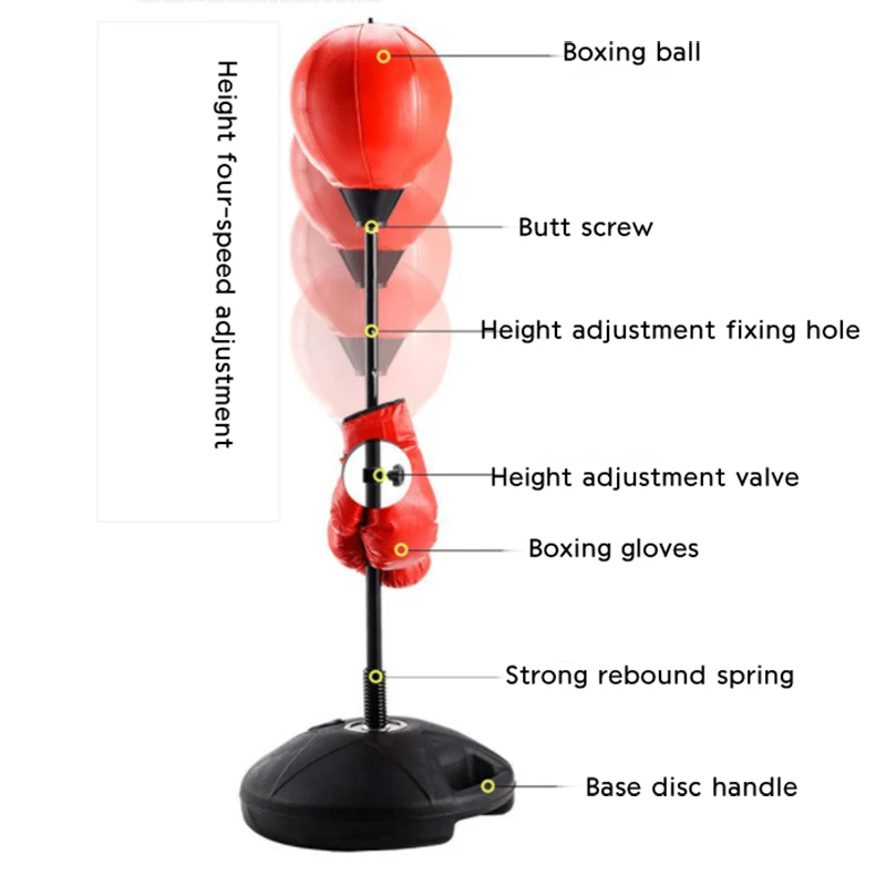 Взрослый ребенок Фитнес Бокс Спорт боксерский мешок предметы для занятий боевыми искусствами мяч на резинке для боксирования вентиляции