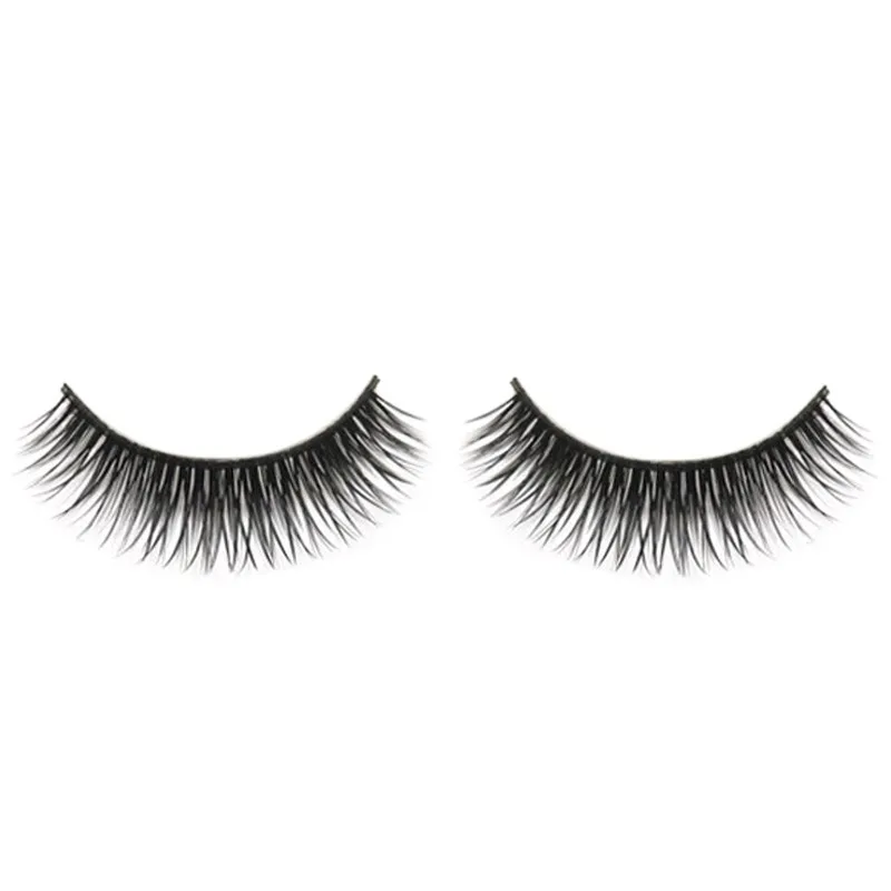 

A Pair Fake eyelashes 1.5CM Black soft Fibre Handmade Natural Dense Party makeup cosmetic False Eyelashes easy to wear hot