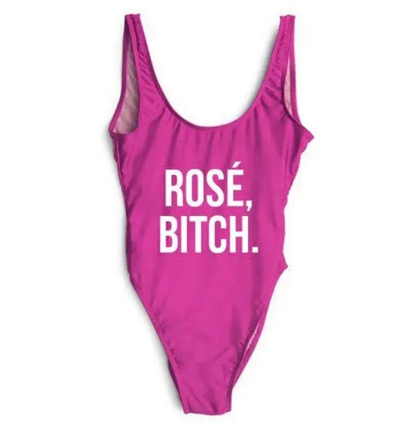 Skuggnas Rose bitch Bathing suit One Piece Suit Low Back Jumpsuit High Cut Swimwear Women Summer Beachwear Bathing suit monokini