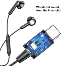 Type-C Earphone, Digital Hifi Wired Control Earbuds