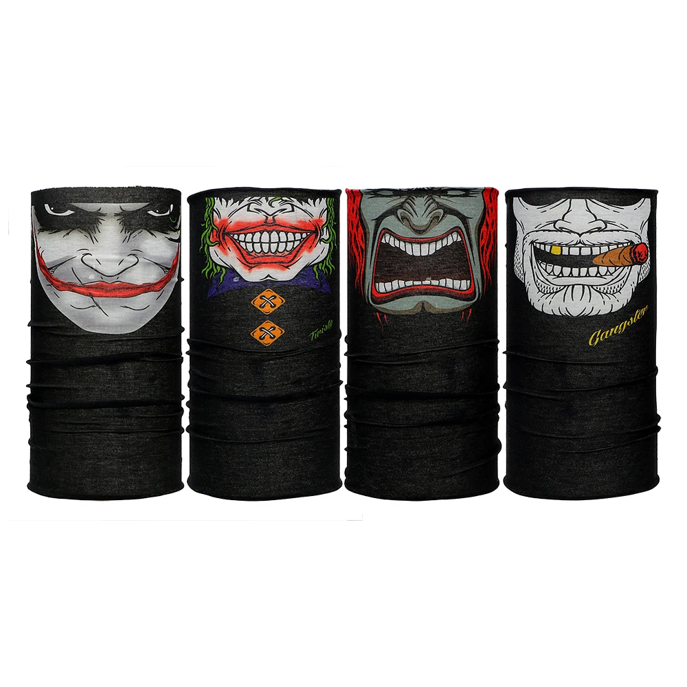 

Motorcycle Bicycle Riding Wicking Seamless Scarf Funny Balaclavas Half Face Mask Outdoor Sports Neck Motorcycle Face Mask