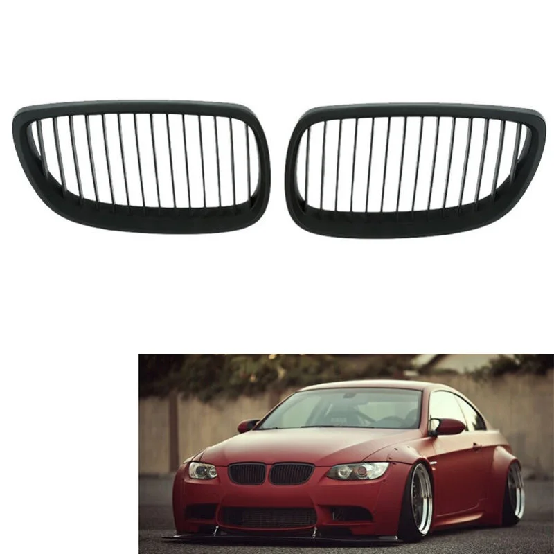 

Gloss Black M3 Style Bumper Bar Grill Grille for BMW 3 Series E92 E93 06-09 & M3
