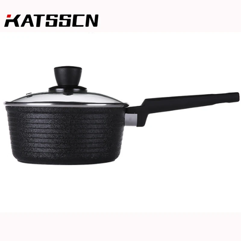 

18cm Ice Crack Milk Soup Pot Non-stick Baby Food Supplement Pot Multi-function Omelette/Porridge Pot Electric Fire Universal 252