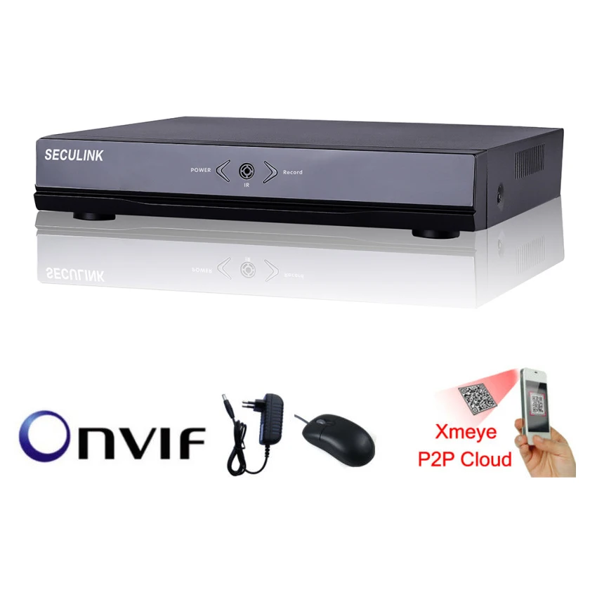 

Seculink 16CH 32CH 5MP 1920P Network Video Recorder Super HD ONVIF NVR HDMI VGA H265 Cloud P2P Mobile Remote Support 2x HDD
