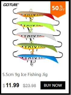 Приманка для рыбалки от Goture 4 шт./партия, балансиры для зимней рыбалки, 7,7 см, 16 г, воблер для зимней рыбалки, джиг, балансир, вертикальные медленно тонущие вибрирующие воблеры