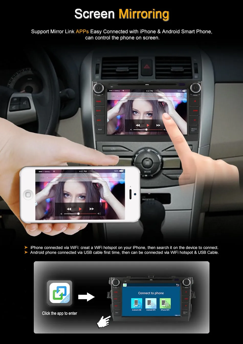 8 &quotАвтомобильный dvd плеер на основе Android с BT GPS 3g WIFI аудио Радио стерео