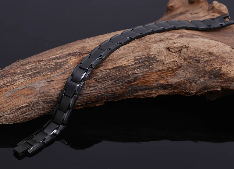 Черные мужские браслеты и браслеты из нержавеющей стали для мужчин, энергетический Магнитный мужской браслет, мужские ювелирные изделия в Корейском стиле, подарки