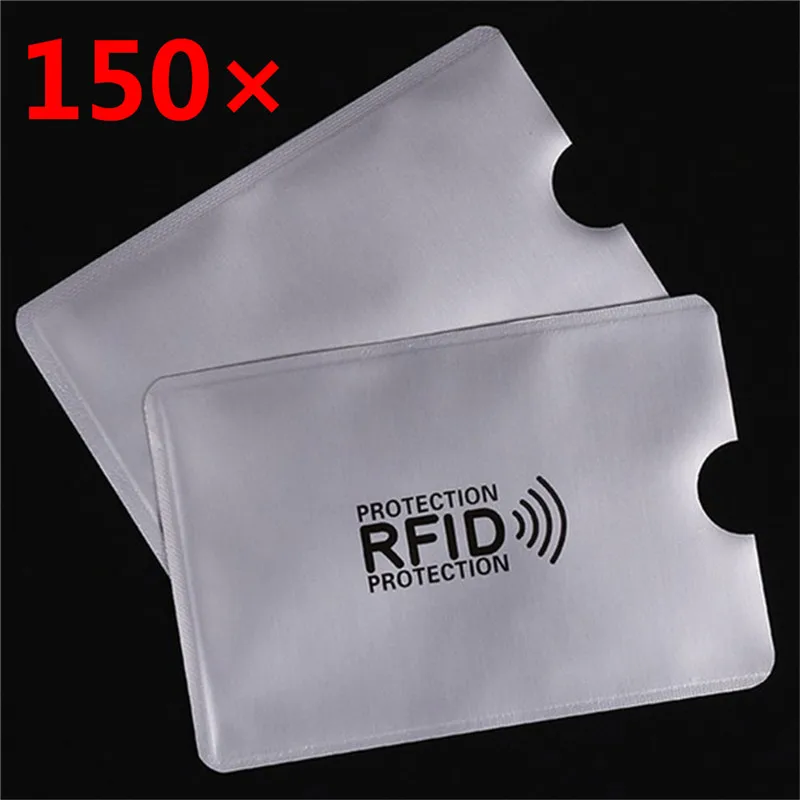 

150 pcs/set Anti-Scan Card Sleeve Credit 13.56mhz IC card NFC Security Card Prevent Unauthorized Scanning RFID Card Protector