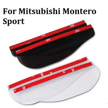 

a pair Flexible Auto Rearview mirror rain eyebrow Decorative Pieces Fit Car styling for Mitsubishi Montero Sport car styling