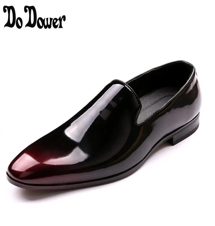 Men Brand Designer Shine pointed Metal buckle Formal Shoes Male ...