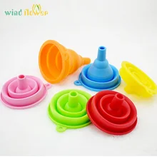 Сон-трава 1 шт. практичная силиконовая Складная воронка карамельного цвета домашняя Пищевая силиконовая складная телескопическая длинная шея воронка