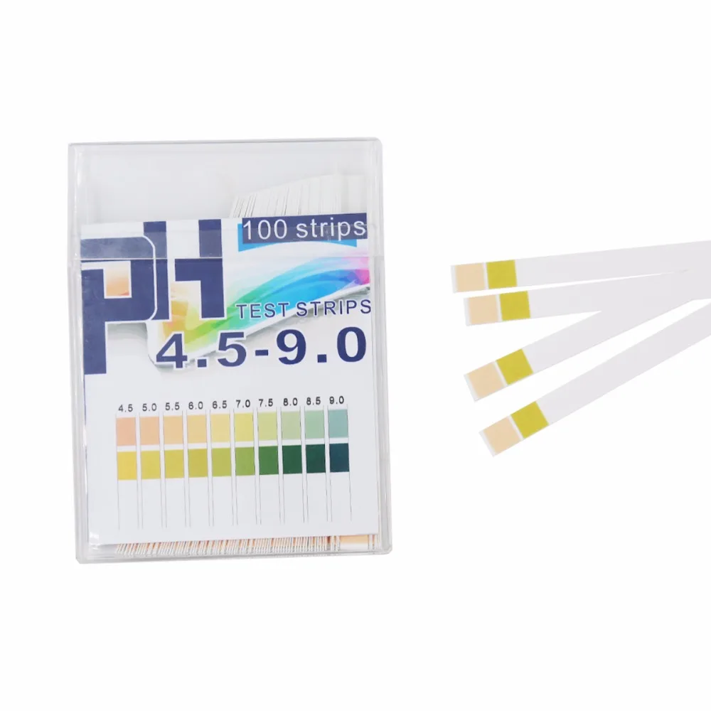 4,5 полоски точность PH человека кислоты тест-бумага 9,0-21% двухцветная моча слюны подготовки тест-бумага Скидка 100