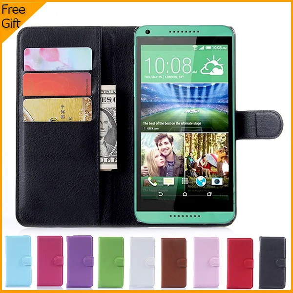 Новый роскошный чехол-книжка из искусственной кожи для сотового телефона HTC Desire