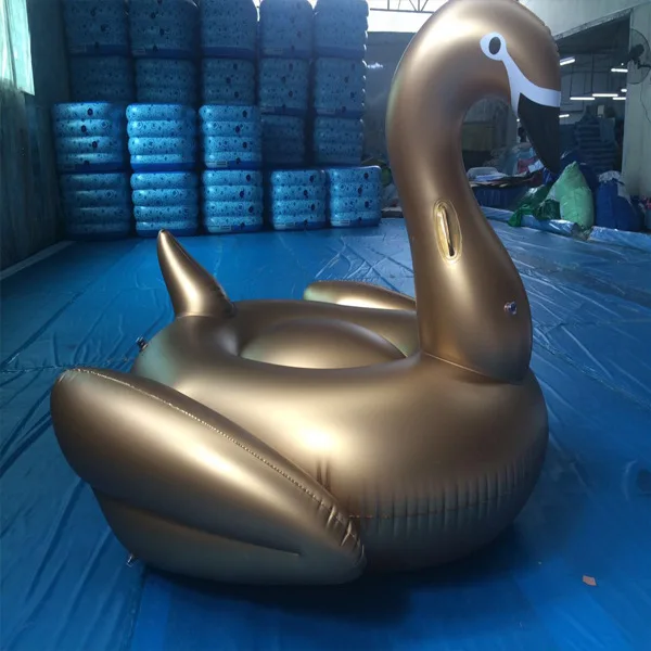 190 см 75 дюймов гигантский Лебедь надувной бассейн поплавок белый/черный/золото доска для плавания для взрослых водные игрушки Забавный надувной матрас Boia Piscina