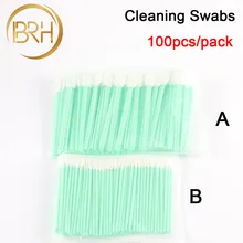100 шт./упак. нетканые ватные тампоны без пыли антистатическая очистка Q-tips для волоконно-лазерной машины фокус Защита объектива окна