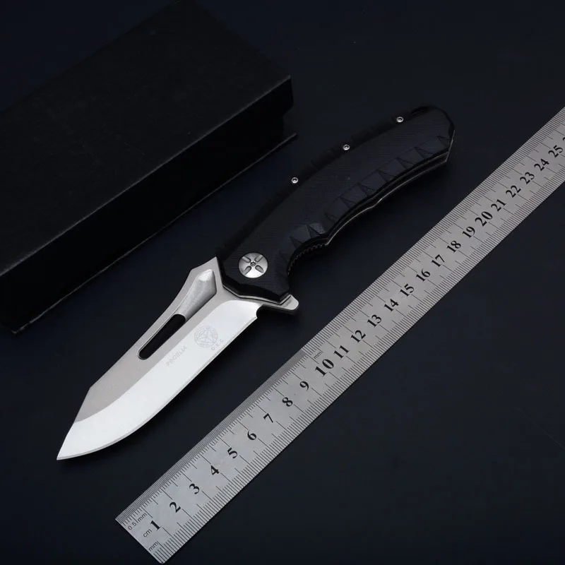 

High quality 58-60HRC 8cr17mov blade G10 Handle Folding knife Survival Camping tool Pocket Knife tactical edc outdoor tool