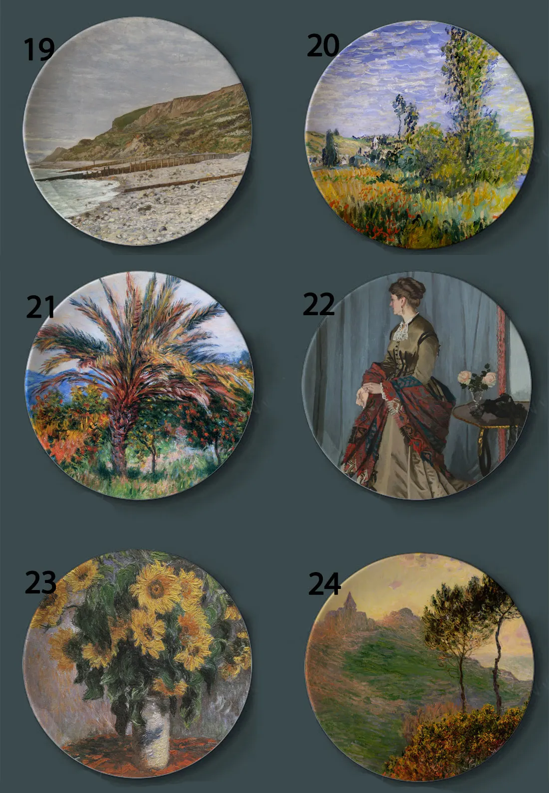 Monet керамические настенные тарелки декоративные для дома гостиничная гостиная