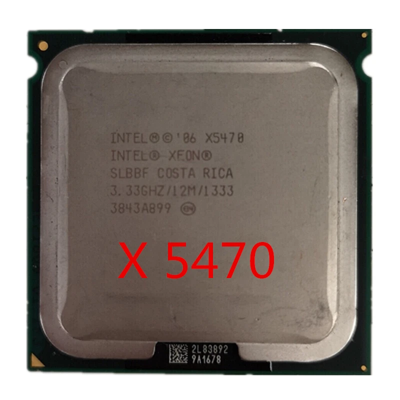 ЦП Intel Xeon X5470 работает на материнской плате LGA 775 3,33 GHz 12MB 1333MHz четырехъядерный процессор