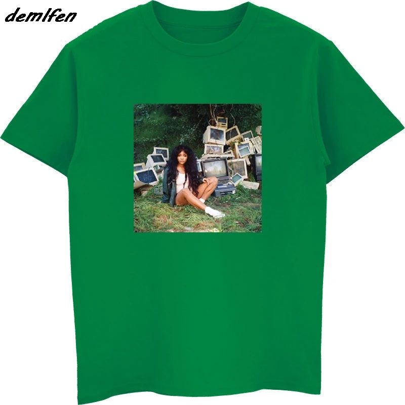 Sza Ctrl Футболка с принтом мужская летняя футболка с коротким рукавом и круглым вырезом хип-хоп футболки Топы Harajuku уличная одежда