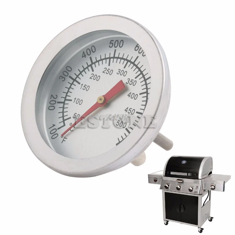 Barbecue Thermometer Gauge50-500℃ Stainless SteelBBQ Smoker Grill Temperature vb