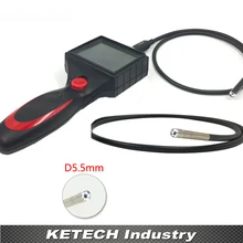 Портативный OD 5,5 мм видео инспекционный видеоэндоскоп с 3," ЖК-дисплей промышленный видеоскоп бороскоп IP67 Водонепроницаемый Камера видеоэндоскоп