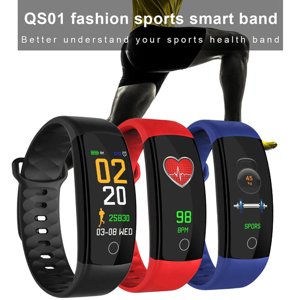 

Fitness Bracelet Men Women smart band Color-screen IP67 Waterproof blood pressure Monitor sports Heart Rate