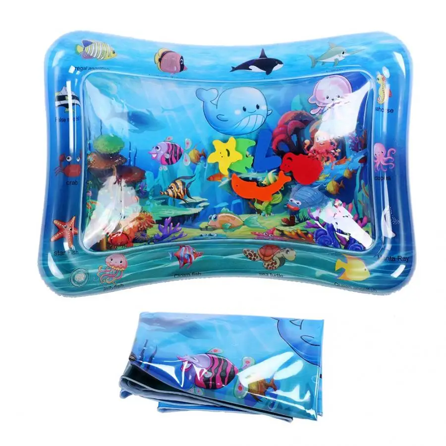 

Rubber Baby Infant Toddlers Inflatable Water Play Floor Mat Children Growth Activity Tool accessories for Children