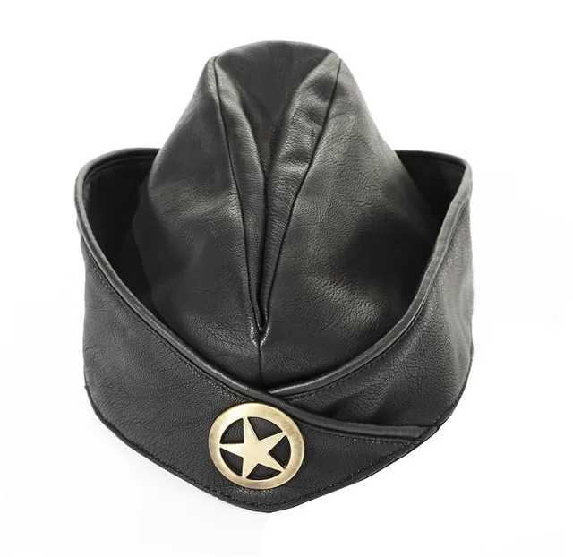 Steampunk Gothic Military Uniform Hat Cosplay Women Star Hat Winter