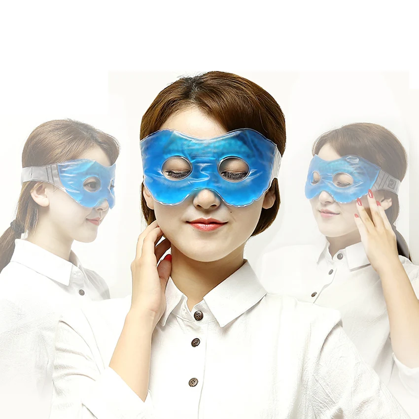 Гель высокого качества ледяная маска для сна горячий холодный компресс массаж для глаз для отдыха в путешествиях спальный чехол Расслабляющая длина регулируемая