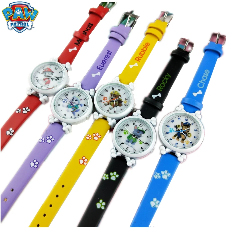 

Paw patrol digital watch time Clock Develop intelligence Learn Dog Everest Action Figure patrulla canina Toy of Children Gift
