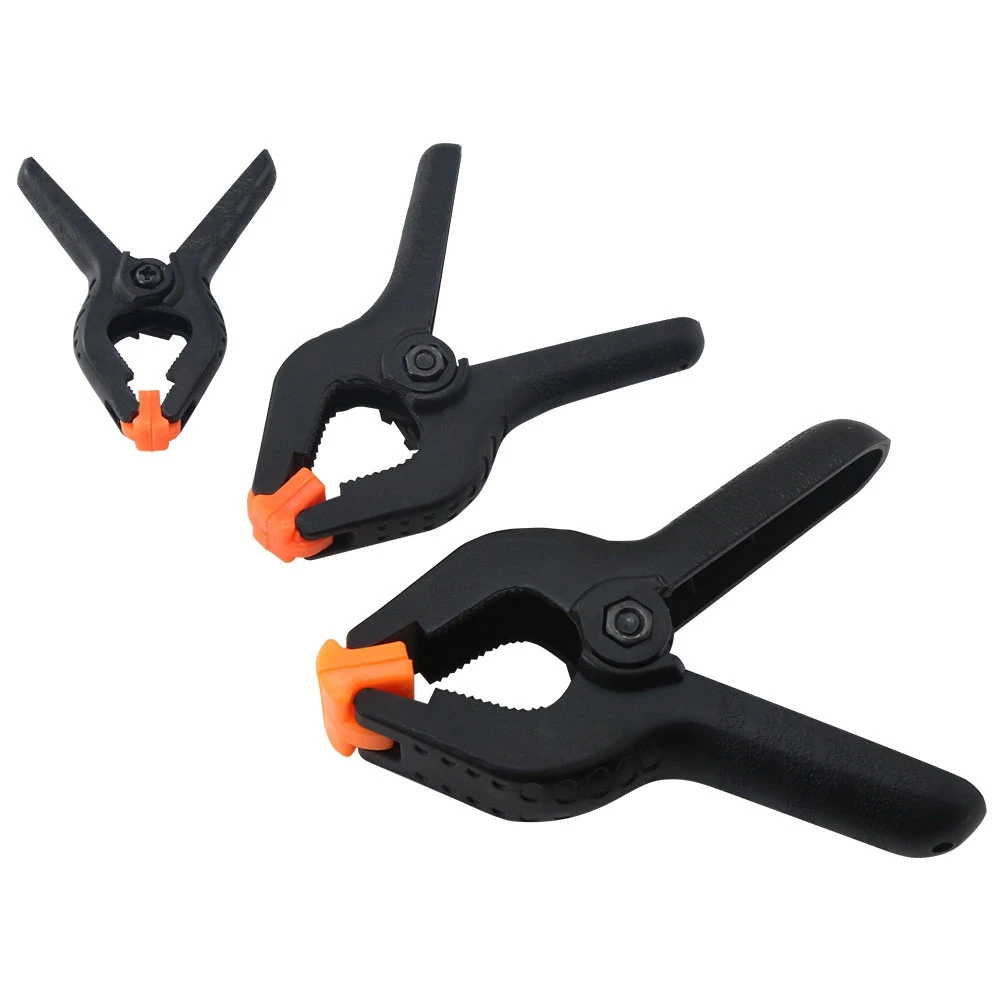 

500Pcs 2/3/4/6 Inch A-type Plastic Nylon Adjustable Clamps Spring Clip for Paper Photo Backdrop Background Woodworking