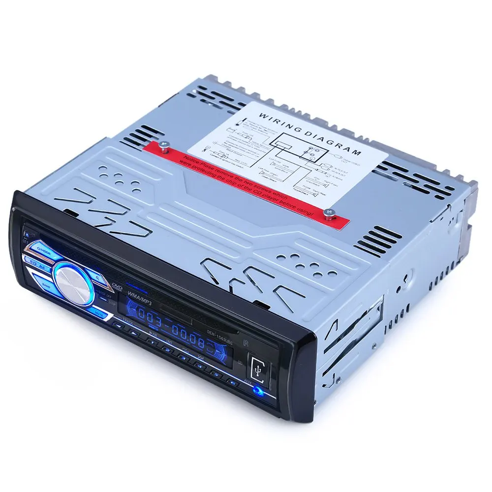 Car Stereo Audio InDash FM Aux Input Receiver SD USB DVD CD MP3 Radio